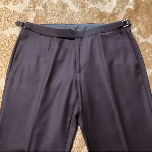 Ermenegildo Zegna Men’s Wool Dress Pants, Brown, Real Luxury! 36” X 34” - Picture 4 of 13